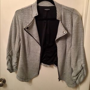 Torrid Black and White Blazer